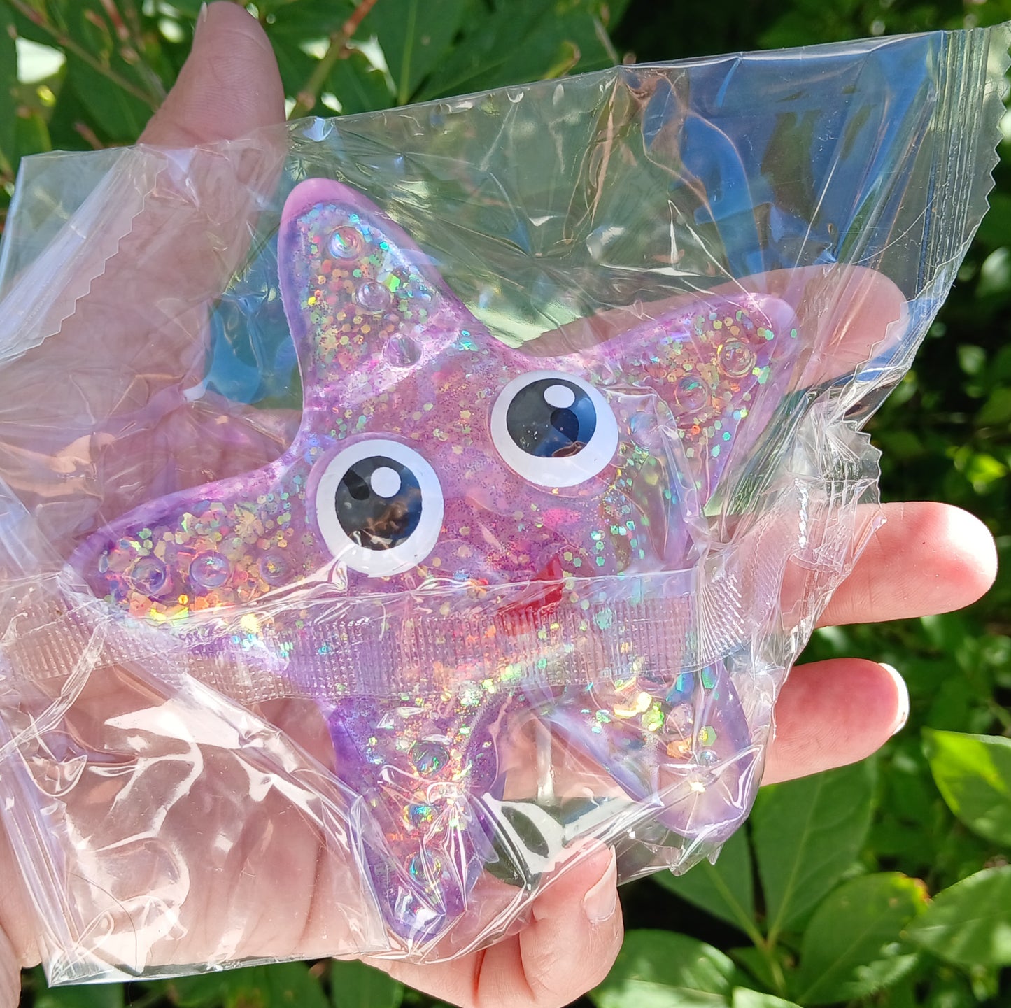 Glitter Starfish Maltose Squishy:READY TO SHIP: Fun booth fillers: Sensory Toys