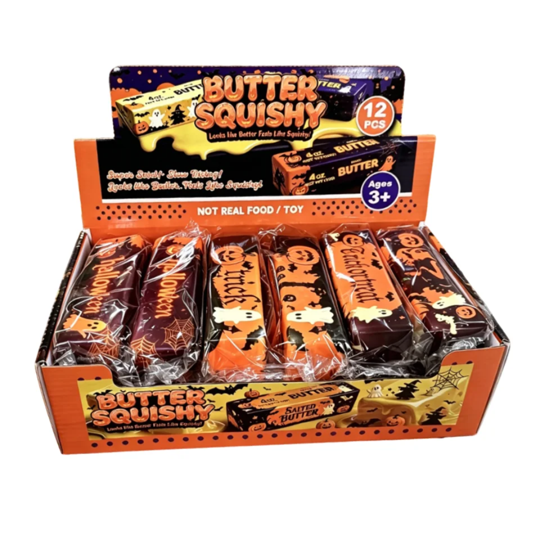 Halloween Viral Butter Slow Rise Squishy Pre-order: ARRIVES around JULY 22ND: Fun booth fillers: Sensory toys: Halloween booth