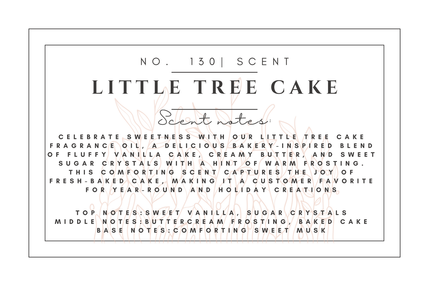 #130 Little tree cake premium scented beads
