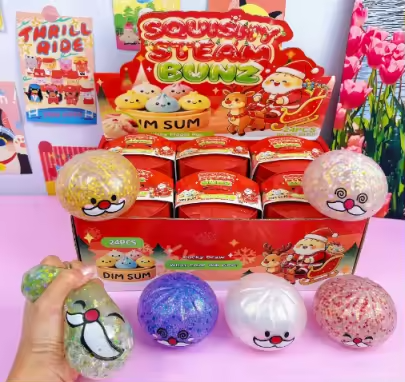 Christmas dumpling squishy's Pre-order: ARRIVES around SEPTEMBER 15TH: Fun booth fillers: Colors are sent at random