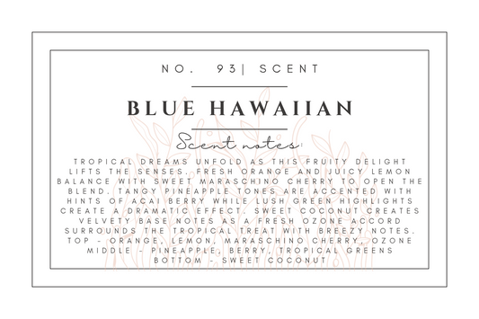 #93 Blue Hawaiian premium scented beads
