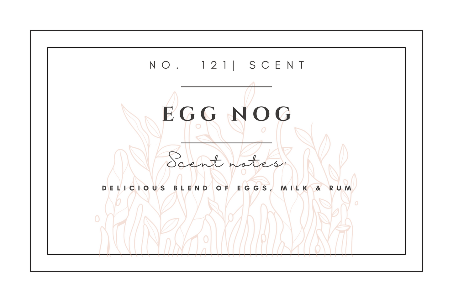 #121 Egg nog premium scented beads