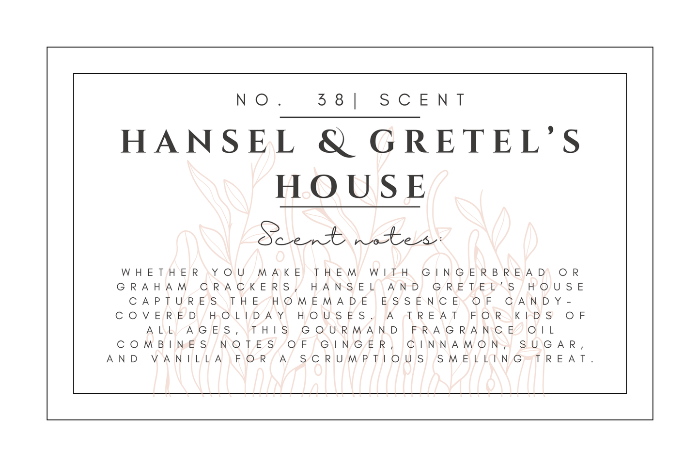 #38- Hansel & Gretel's House Pre-scented beads