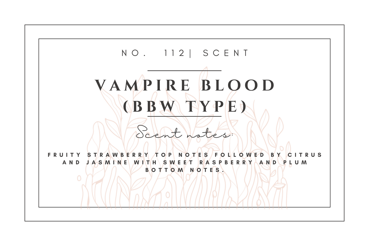#112 Vampire Blood(bbw type) premium scented beads