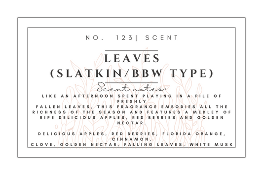 #123 Leaves (bbw type) premium scented beads