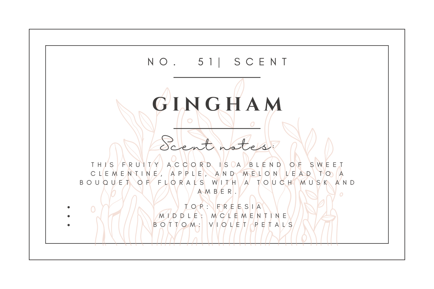 #51- Gingham Pre-scented beads