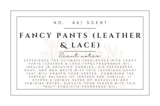 #46- Fancy Pants (leather & lace) Pre-scented beads