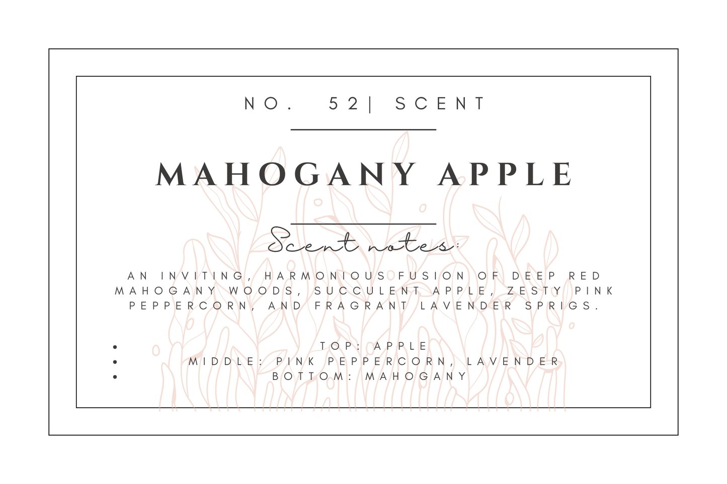 #52- Mahogany Apple Pre-scented beads
