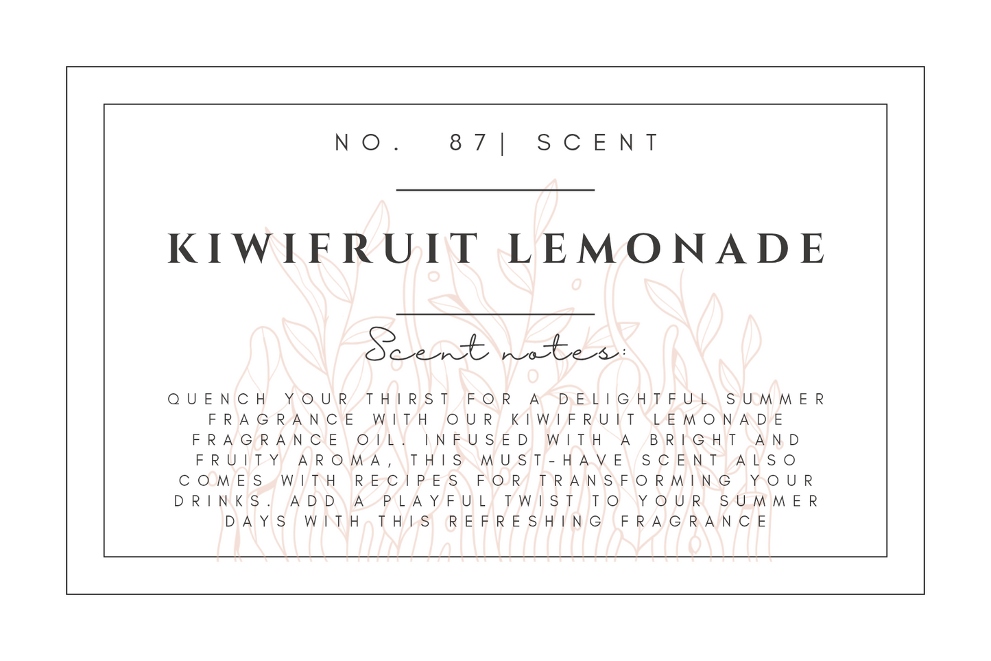 #87- Kiwifruit Lemonade Pre-scented beads