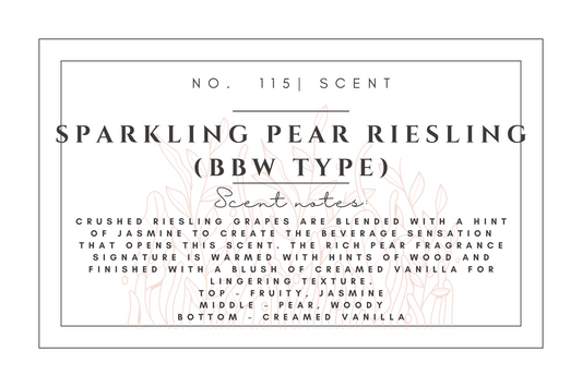 #115 Sparkling pear riesling (bbw type) premium scented beads