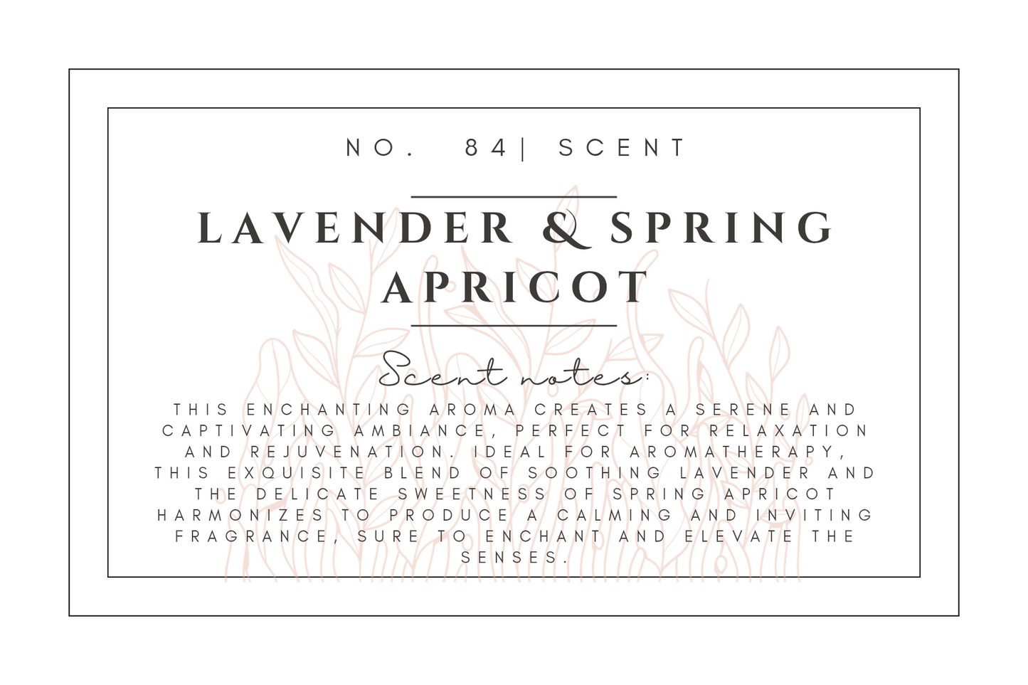 #84- Lavender & Spring Apricot Pre-scented beads
