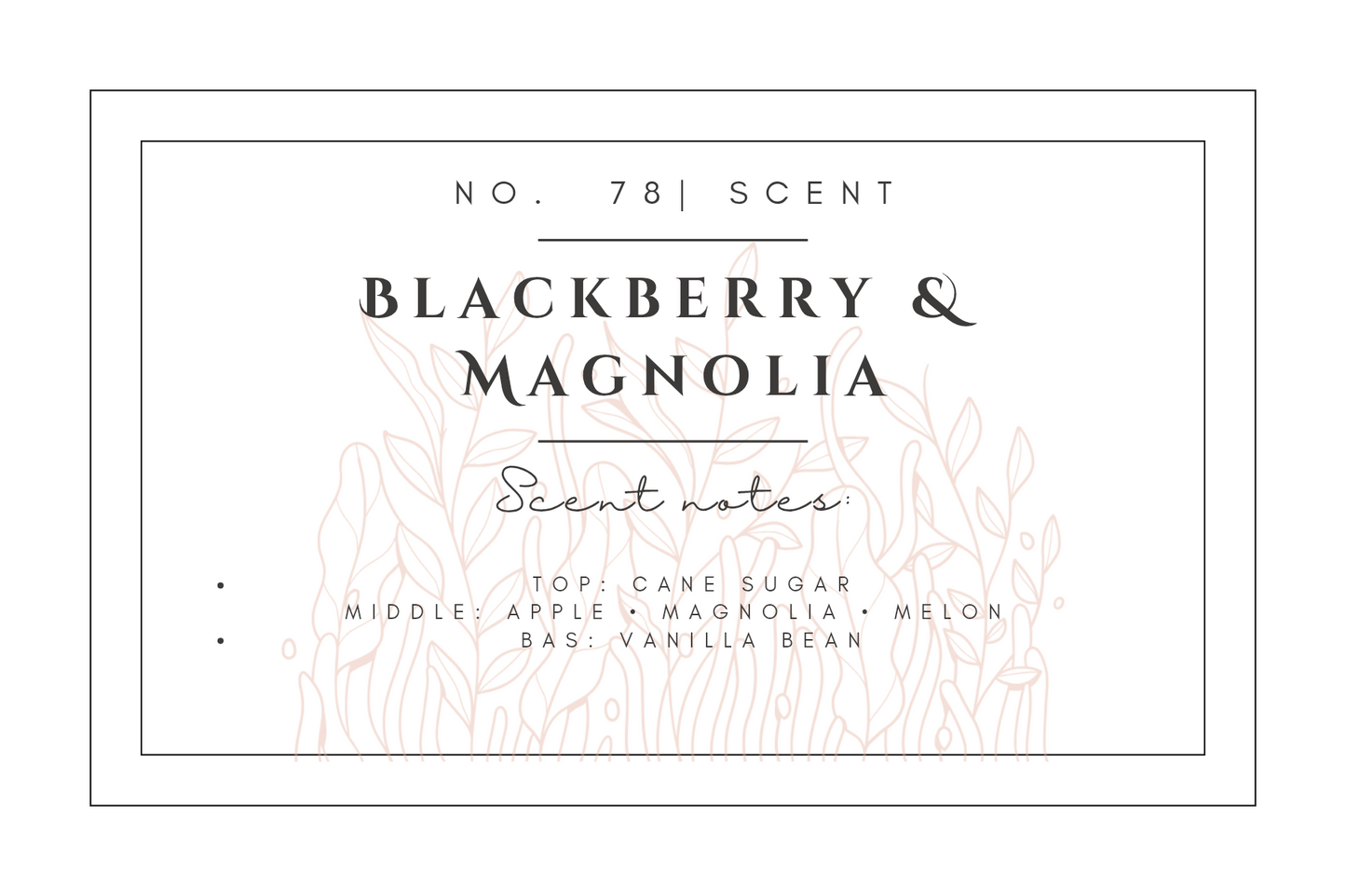 #78- Blackberry Magnolia Pre-scented beads