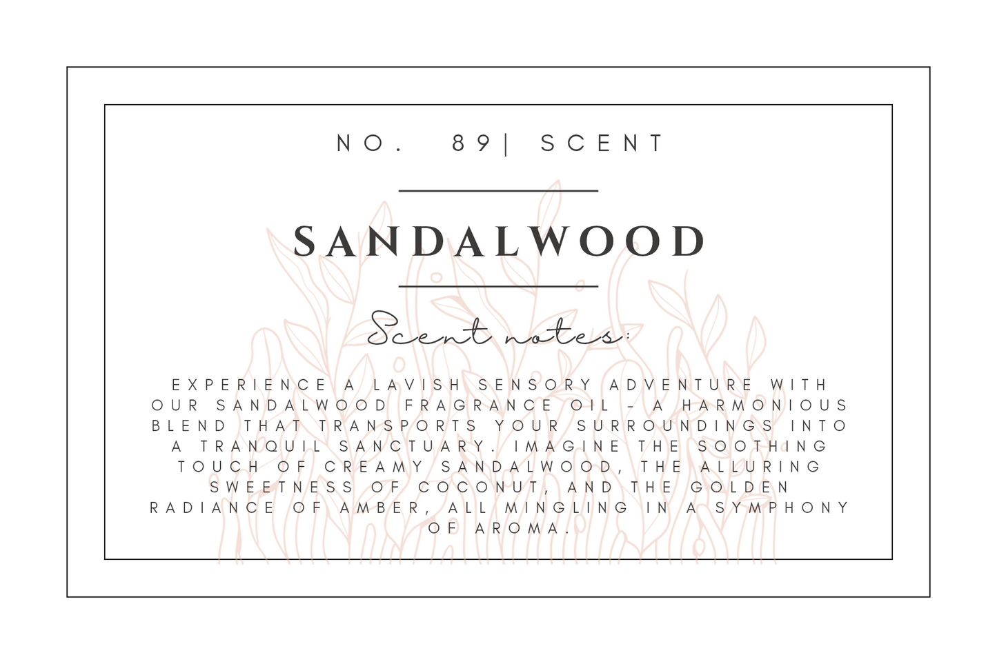 #89- Sandalwood Pre-scented beads