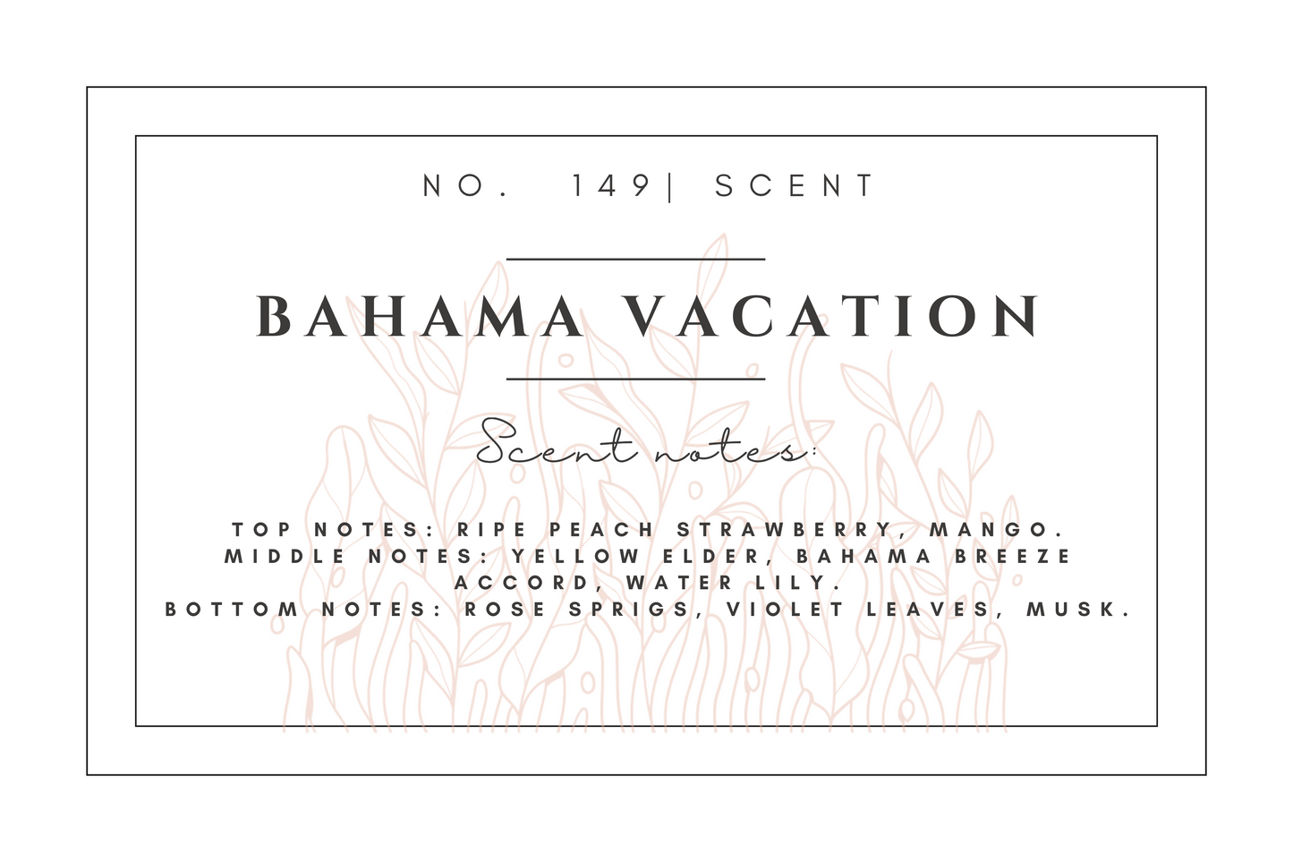 #149 Bahama Vacation premium scented beads