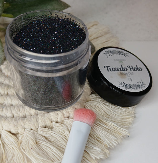 Tuxedo Holo glitter dust - holographic shimmer - 1/128 (.2mm)