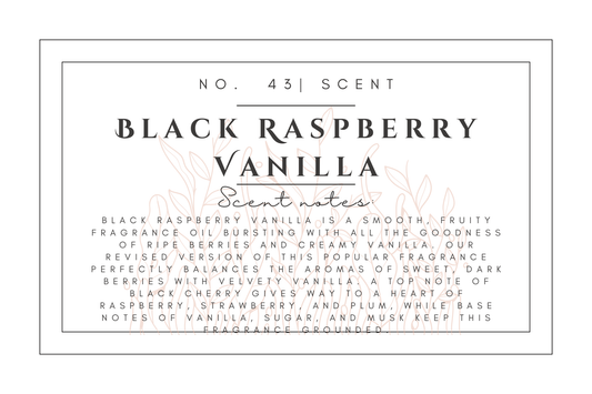 #43- Black Raspberry Vanilla Pre-scented beads