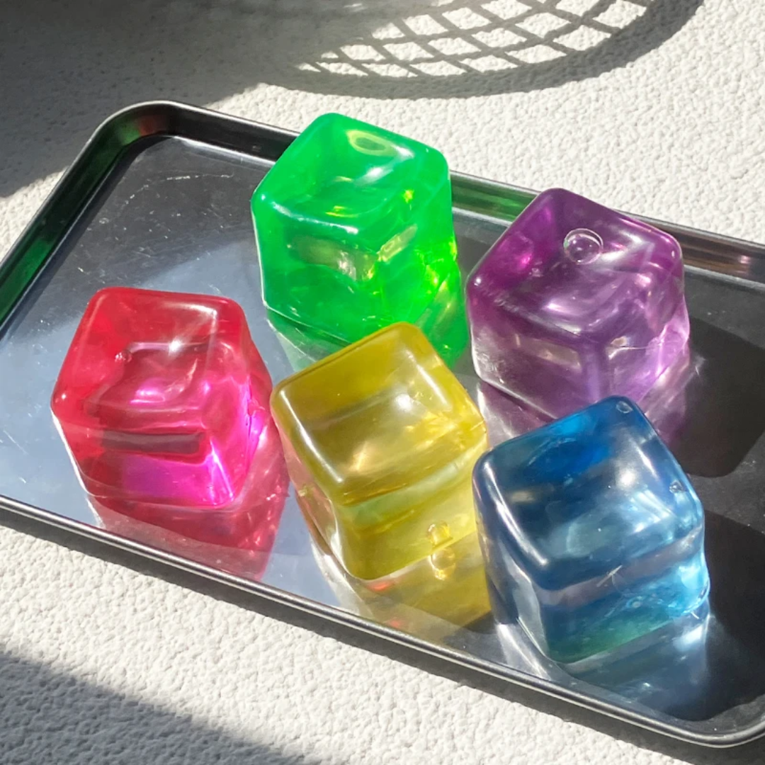 Non Glitter Cube Squishy's RTS: Fun booth fillers: Sensory Toys