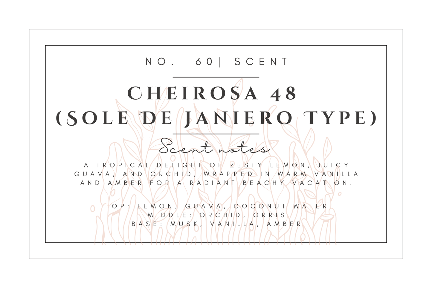 #60- Cheirosa 48 (sol de Janeiro type) Pre-scented beads