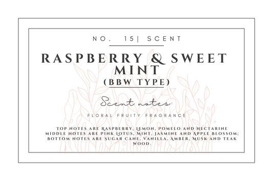 #15- Raspberry & Sweet Mint Premium scented beads