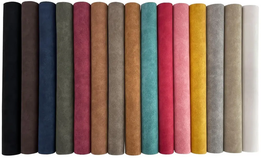 15pc faux leather- faux suede sheets.
