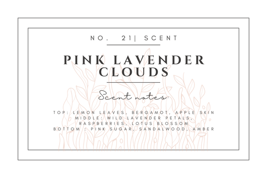 #21- Pink Lavender Clouds Premium scented beads