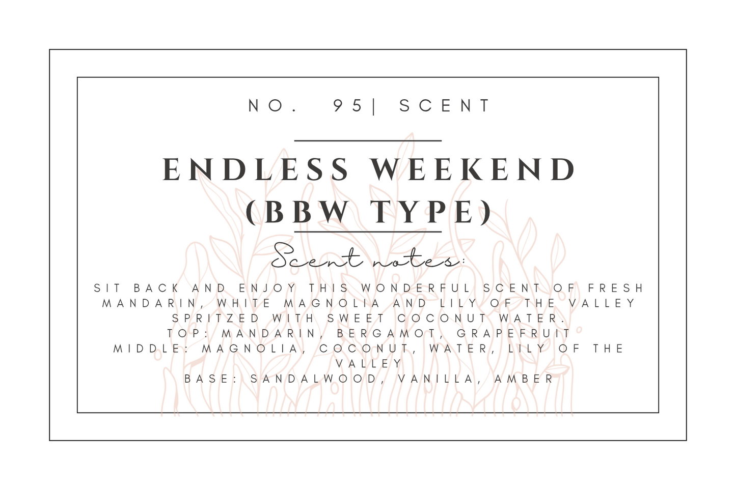 #95 Endless Weekend premium scented beads