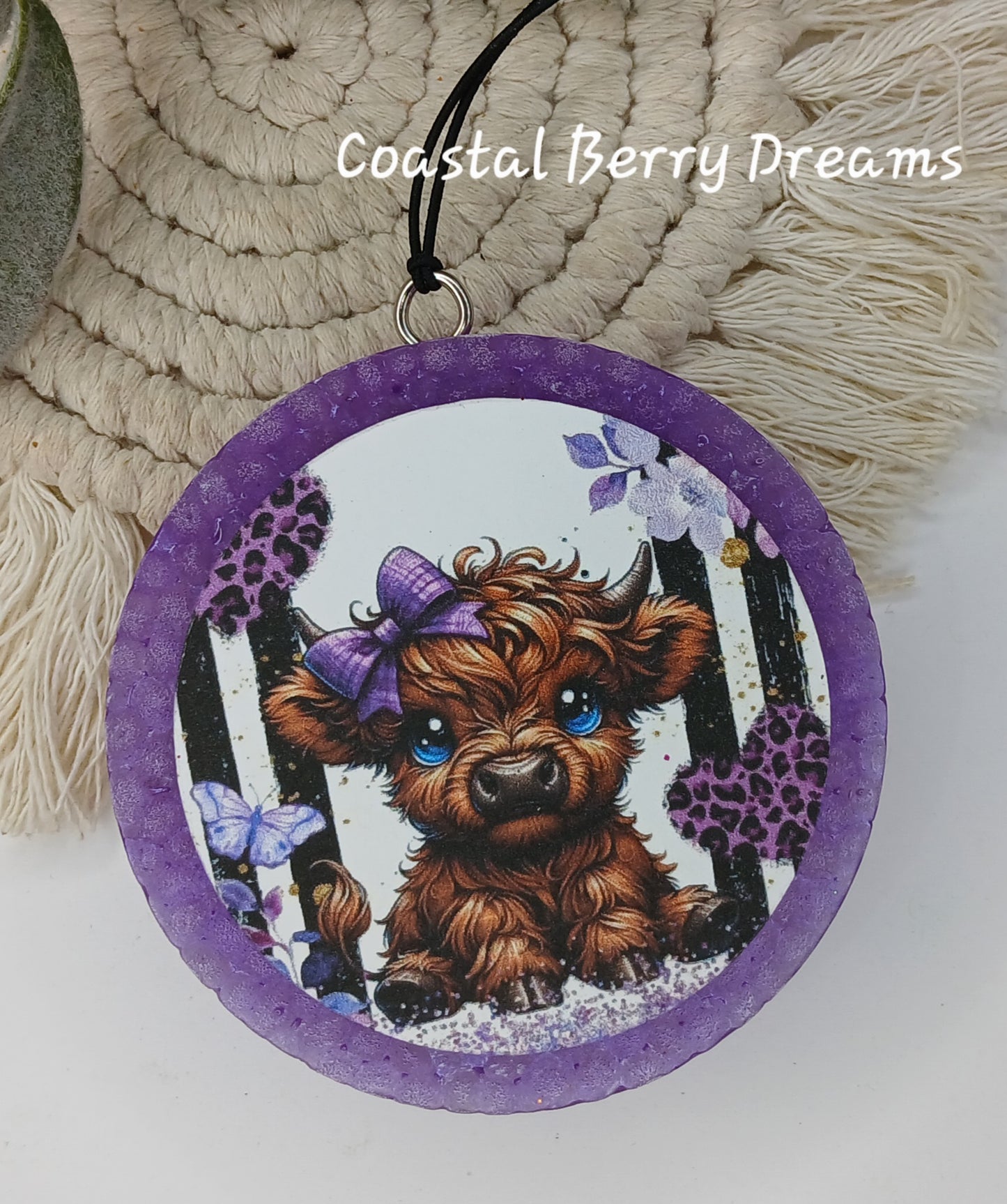 3" Round Cardstock Freshie