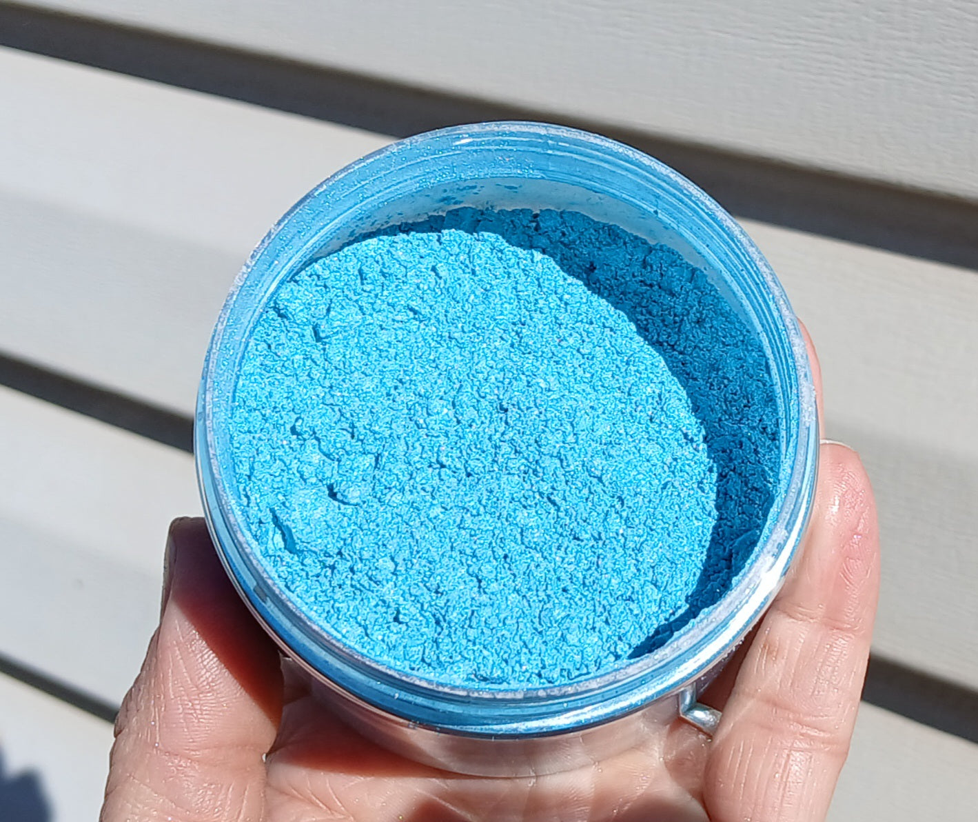 Mermaid Tail Mica Powder~ this is like a light blue/teal color
