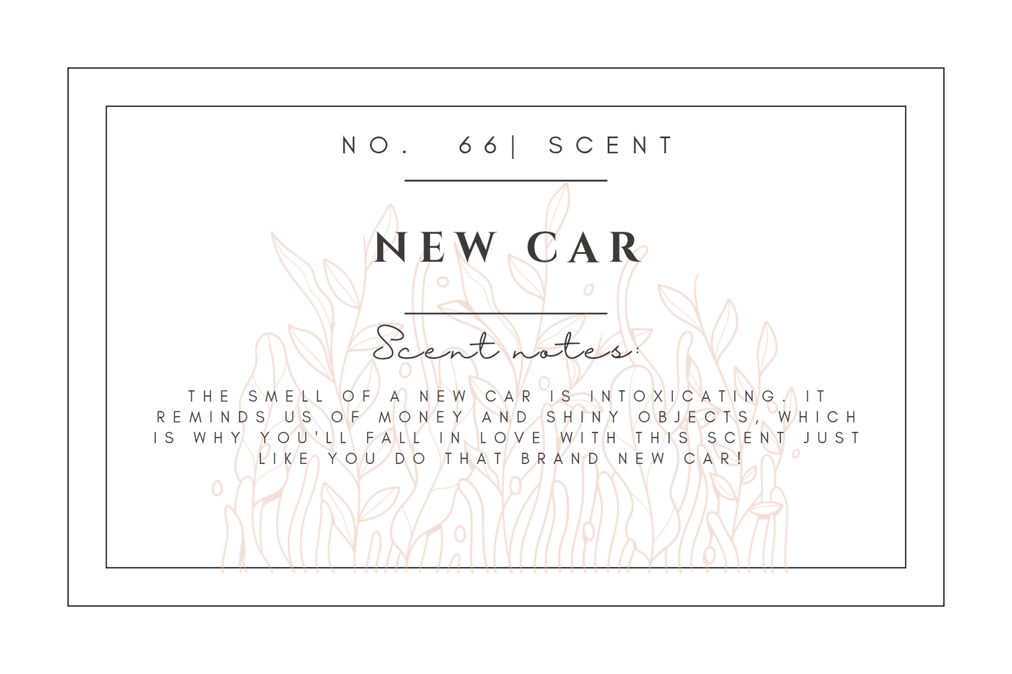#66- New Car Pre-scented beads