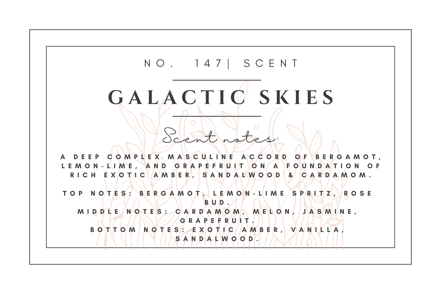 #147 Galactic skies premium scented beads