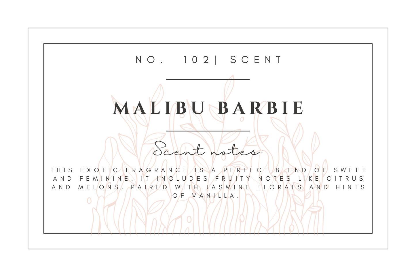 #102 Malibu Barbie premium scented beads