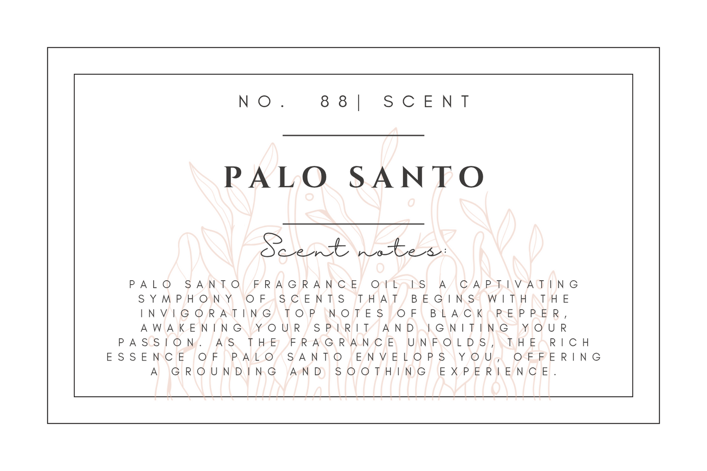 #88- Palo Santo Pre-scented beads