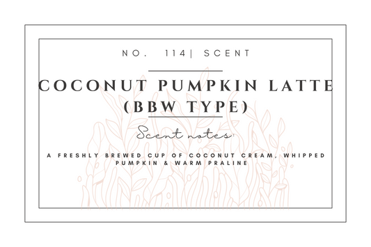 #114 Coconut pumpkin latte (bbw type) premium scented beads