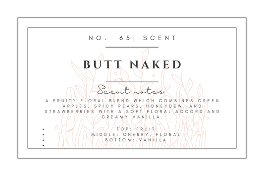 #65- Butt Naked Pre-scented beads