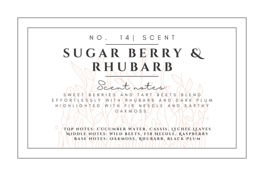 #14- Sugar Berry & Rhubarb Premium scented beads