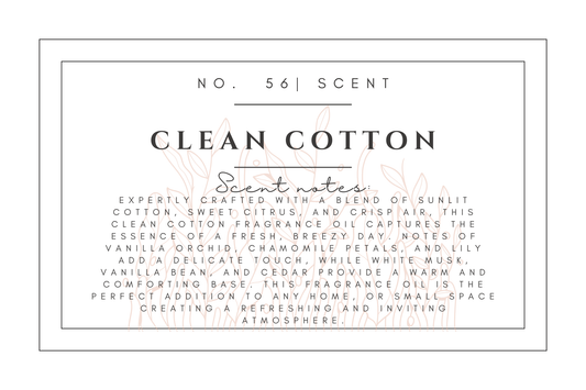 #56- Clean Cotton Pre-scented beads