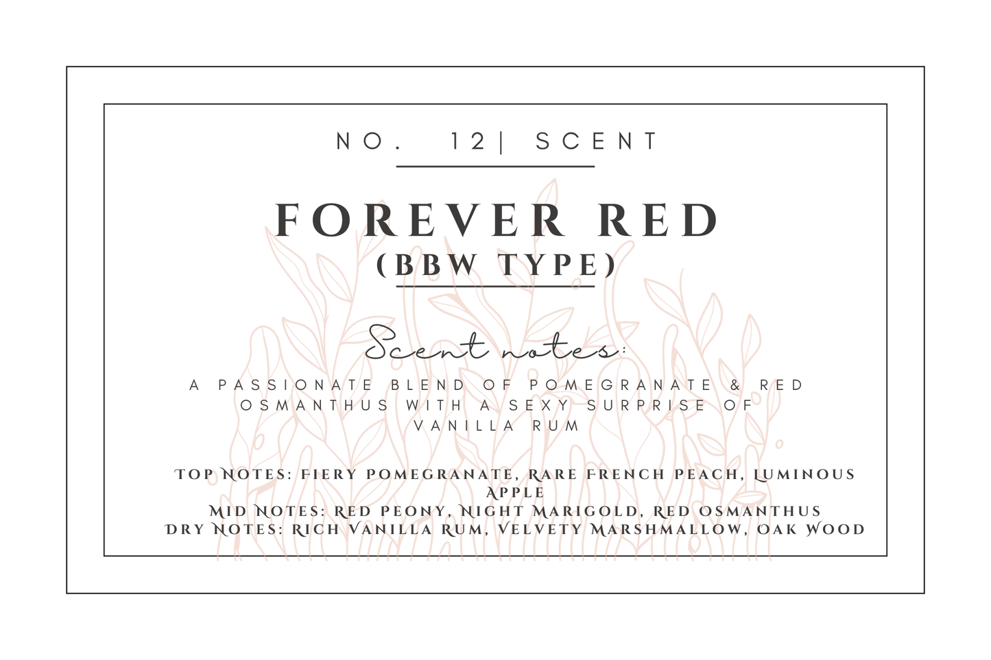 #12- Forever Red Premium scented beads