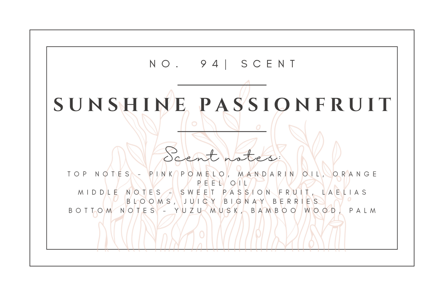 #94 Sunshine Passionfruit premium scented beads