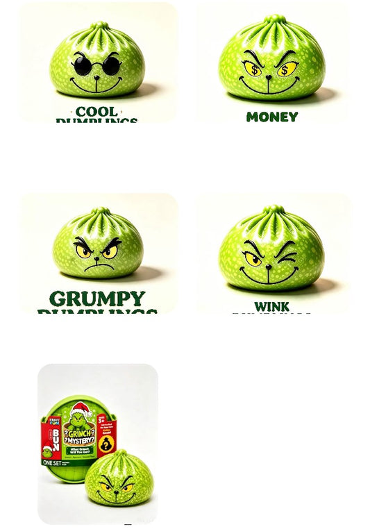 Christmas dumpling squishy's Pre-order: ARRIVES around SEPTEMBER 15TH: Sent at random: Fun booth fillers