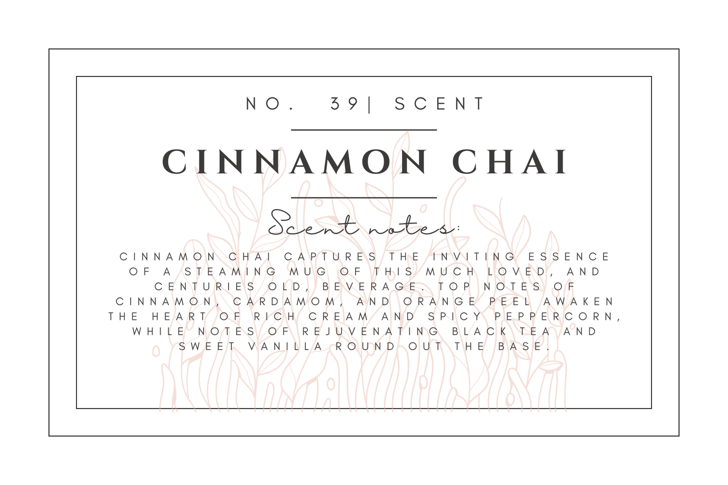 #39- Cinnamon Chai Pre-scented beads