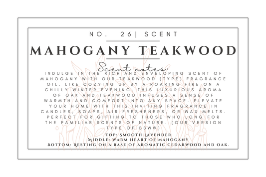 #26- Mahogany Teakwood premium scented beads