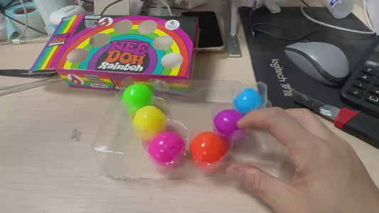 Rainbow squishy ball set Pre-order: ARRIVES around JUNE 19TH: Fun booth fillers: Fun Sensory dumpling toys: Colors will be sent at random