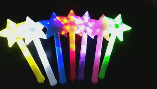 Star LED Light Up Wand Pre-order: ARRIVES around JUNE 10TH: Fun booth fillers: Fun LED light up toys: Colors will be sent at random
