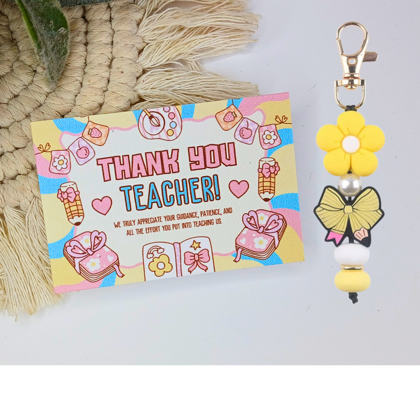 RTS Teacher key chain & Card~ Teacher Appreciation Booth fillers~ Wholesale