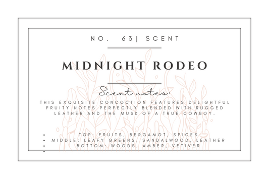 #63- Midnight Rodeo Pre-scented beads