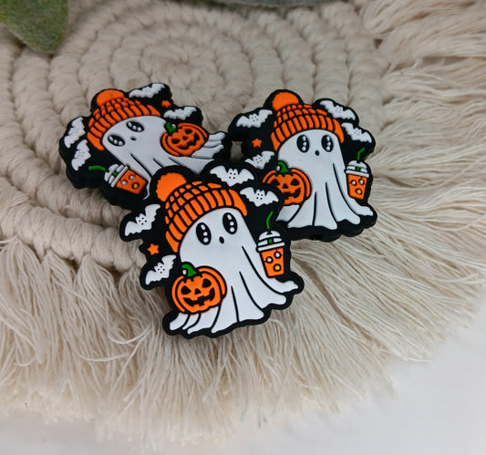 Coffee ghost focal bead