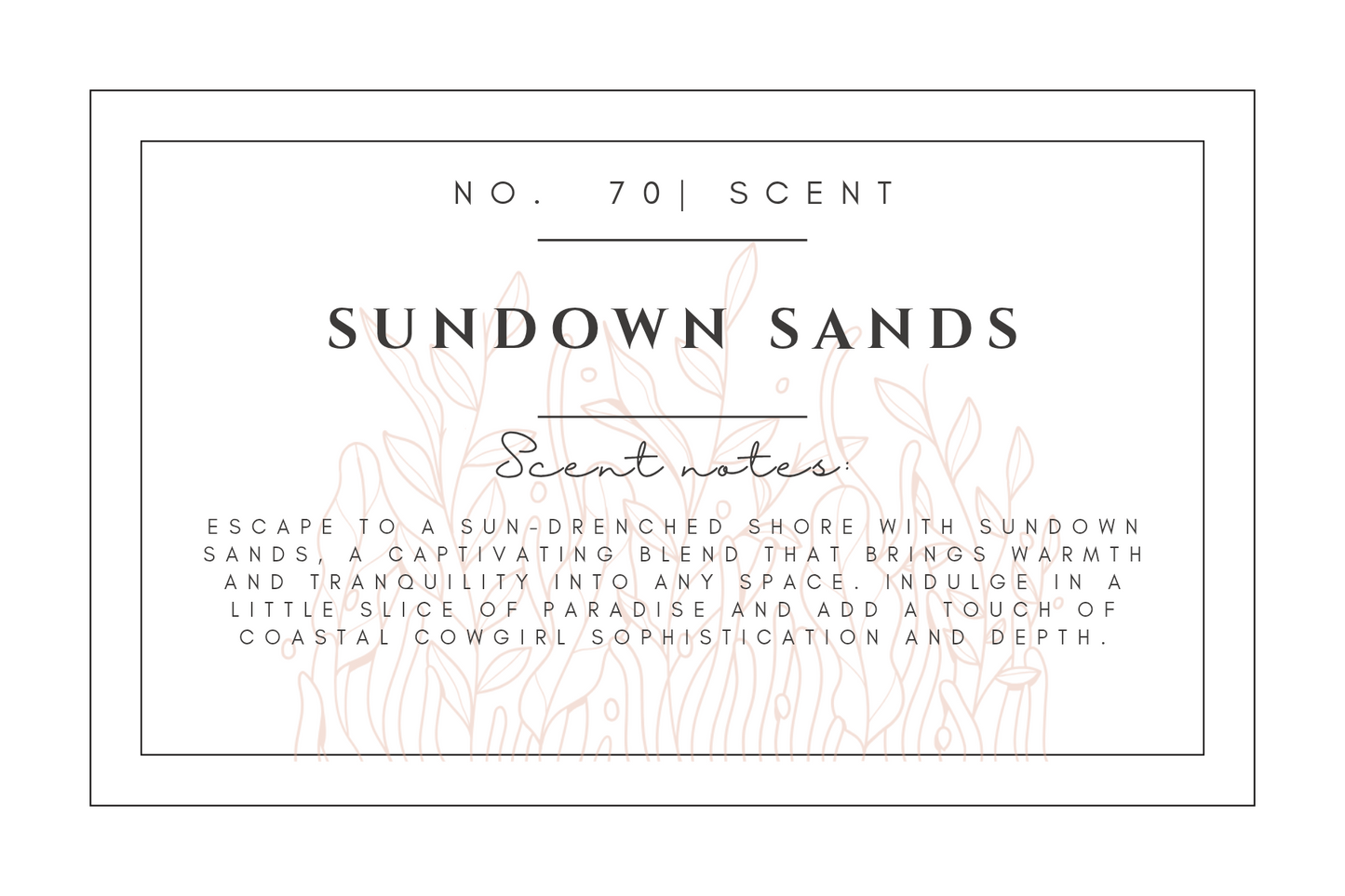#70- Sundown Sands Pre-scented beads