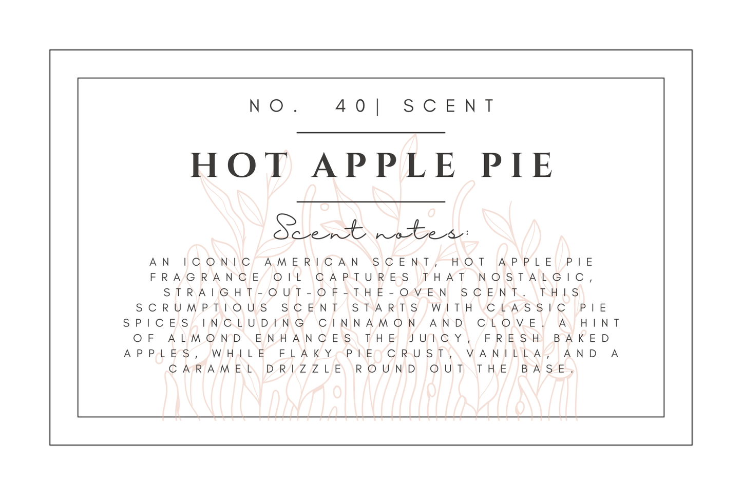 #40- Hot Apple Pie Pre-scented beads