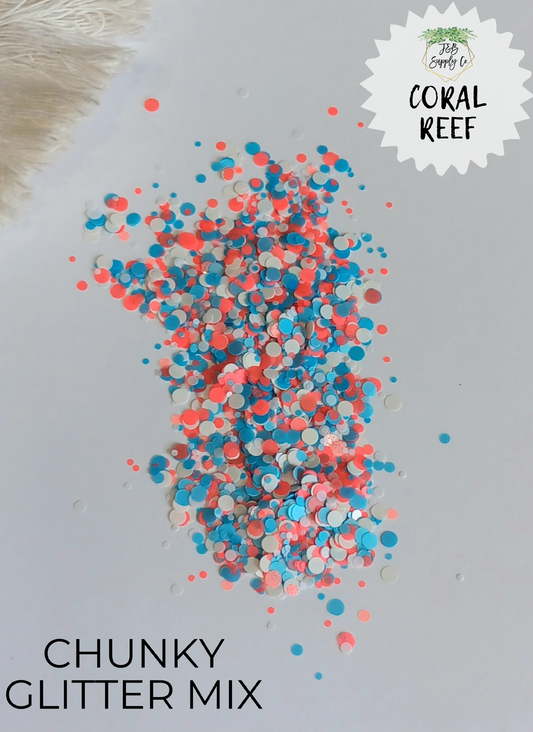 1.5oz Coral Reef Chunky Glitter