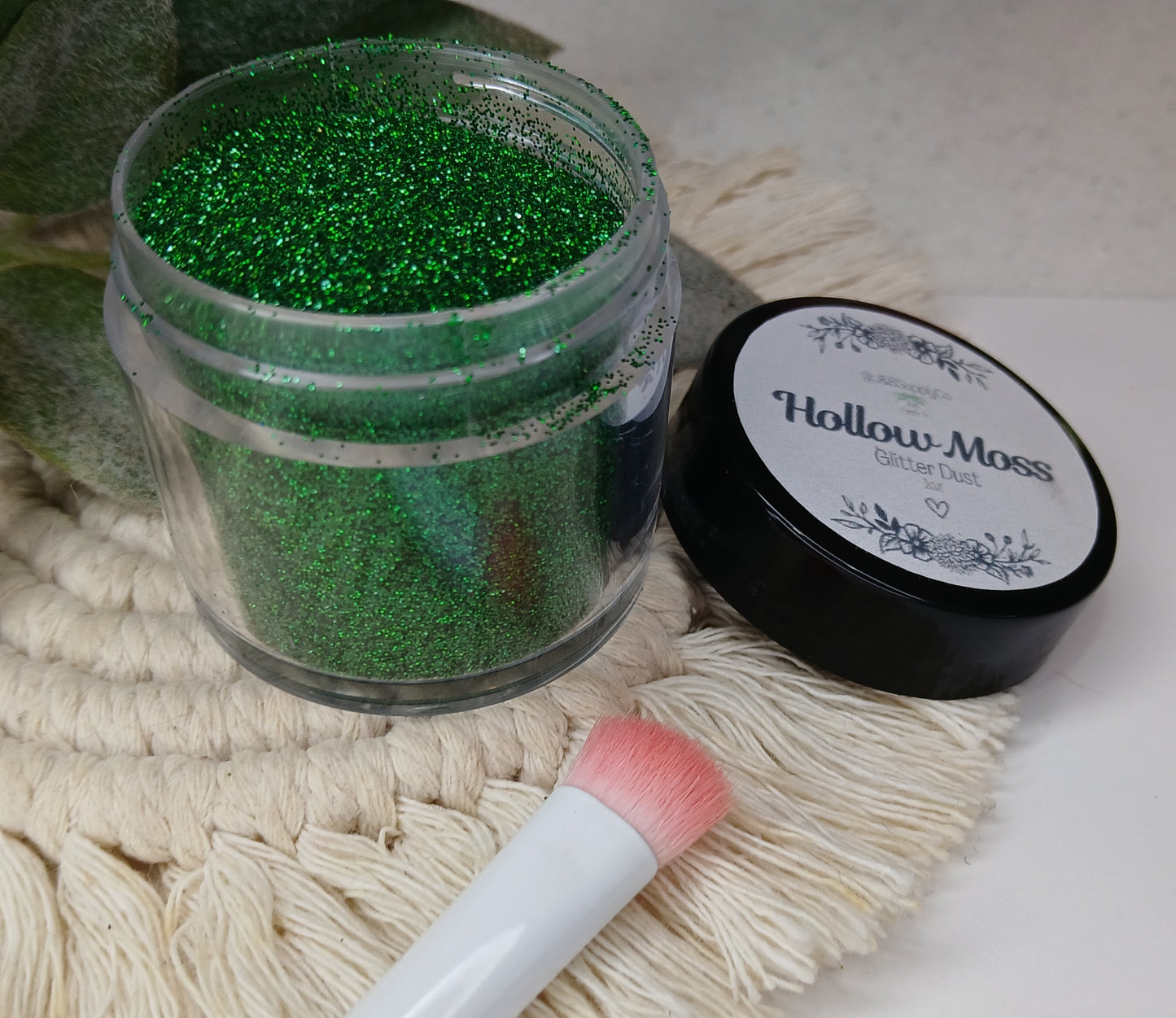 Hollow Moss glitter dust - holographic shimmer - 1/128 (.2mm)